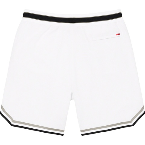 Supreme Faux Croc Basketball Short - White