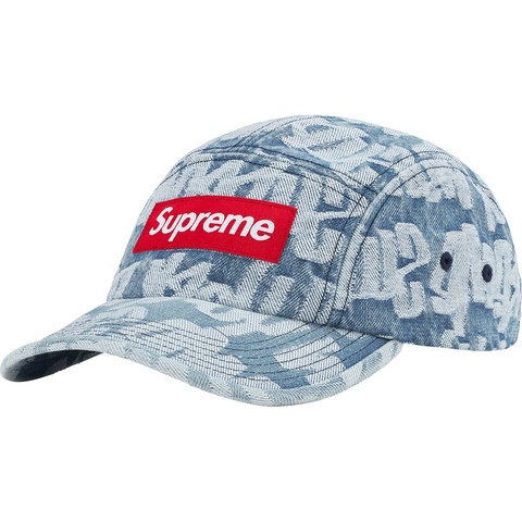 Fat Tip Jacquard Denim Camp Cap - Supreme