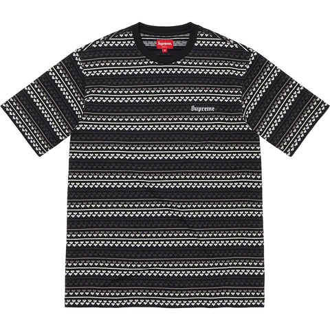 Supreme Hearts Jacquard S/S Top - Black