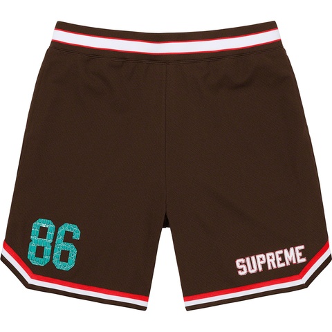 Supreme Faux Croc Basketball Short - Brown