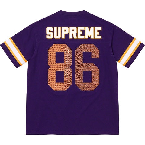 22SS Faux Croc Football Jersey XL ブラウン Faux Croc Football Jersey - spring/summer 2022 - Supreme