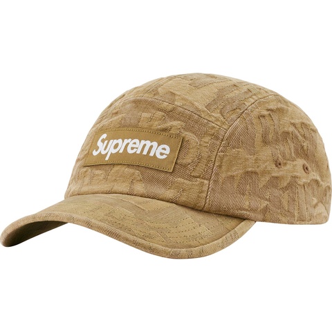 Fat Tip Jacquard Denim Camp Cap - Supreme