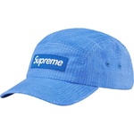 Supreme Washed Seersucker Camp Cap (SS22) - Blue