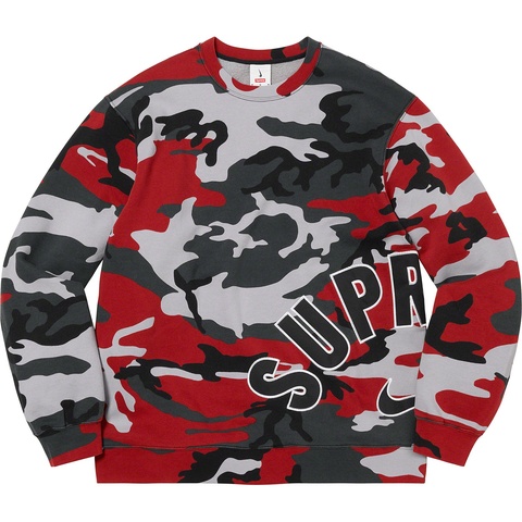 Supreme Supreme®/Nike® Arc Crewneck - Red Camo