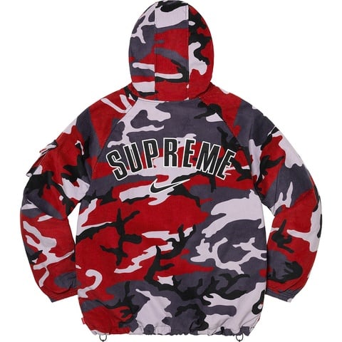 Supreme Supreme®/Nike® Arc Corduroy Hooded Jacket - Red Camo
