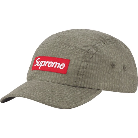 Supreme Washed Seersucker Camp Cap - Taupe