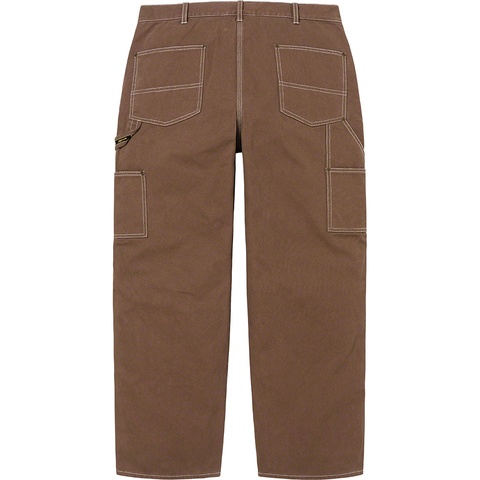 Supreme Double Knee Canvas Painter Pant - Brown
