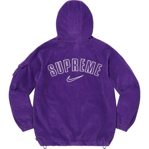 Supreme Supreme®/Nike® Arc Corduroy Hooded Jacket - Purple