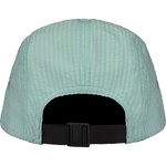 Supreme Washed Seersucker Camp Cap (SS22) - Sage