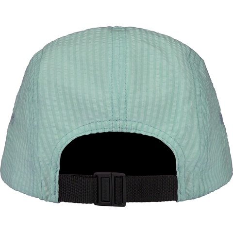Supreme Washed Seersucker Camp Cap - Sage