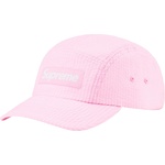 Supreme Washed Seersucker Camp Cap (SS22) - Light Pink
