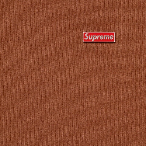 Supreme Enamel Small Box Hooded Sweatshirt - Brown