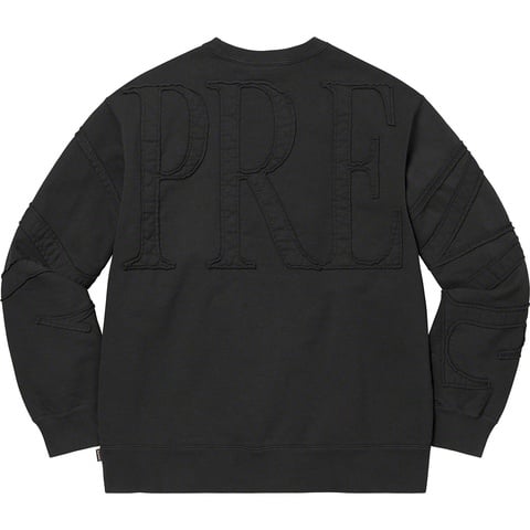 Supreme Tonal Appliqué Crewneck - Black