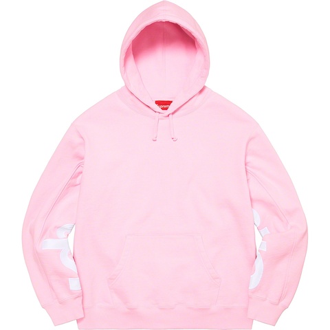 Supreme Cropped Panels Hooded Sweatshirt - Light Pink