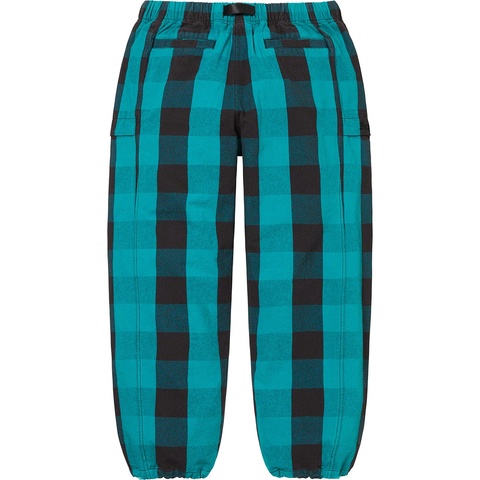Supreme Belted Trail Pant - Teal Plaid