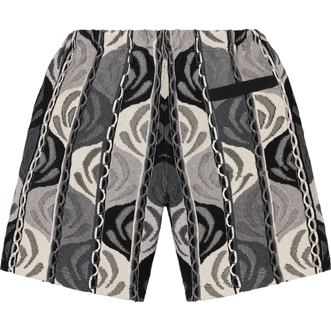 Supreme Abstract Textured Knit Short - Black
