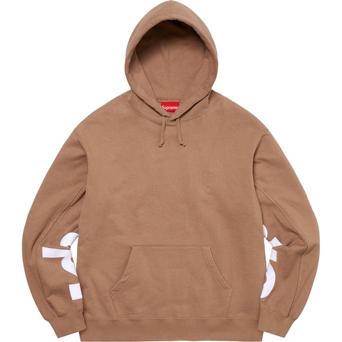 Supreme Cropped Panels Hooded Sweatshirt - Light Brown