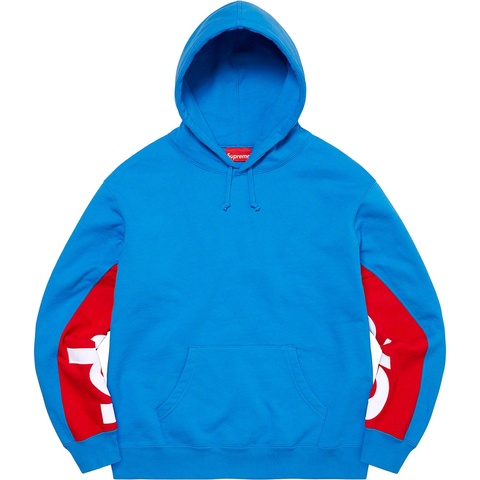 Supreme Cropped Panels Hooded Sweatshirt - Bright Blue