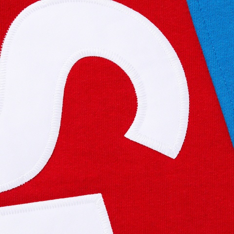Supreme Cropped Panels Hooded Sweatshirt - Bright Blue