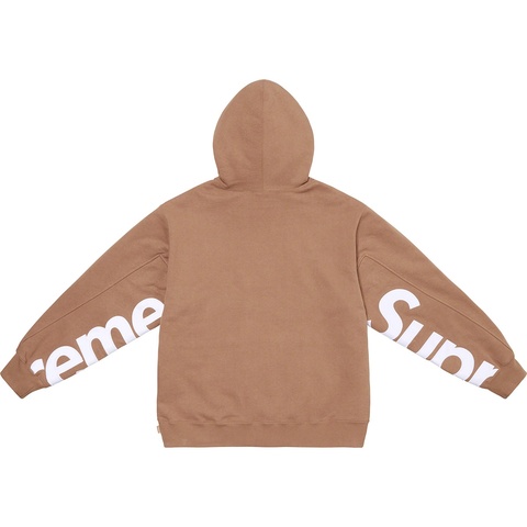 Supreme Cropped Panels Hooded Sweatshirt - Light Brown