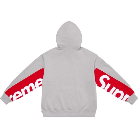 Supreme Cropped Panels Hooded Sweatshirt - Grey