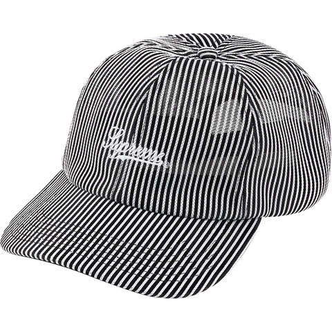 Supreme Stripe Mesh 6-Panel - Black