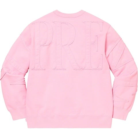 Supreme Tonal Appliqué Crewneck - Pale Pink