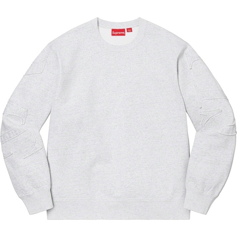 Supreme Tonal Appliqué Crewneck - Ash Grey