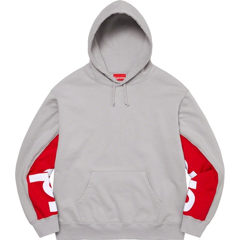 Supreme Cropped Panels Hooded Sweatshirt - Grey