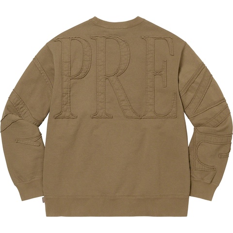 Supreme Tonal Appliqué Crewneck - Olive Brown