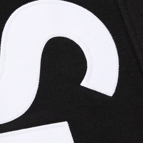 Supreme Cropped Panels Hooded Sweatshirt - Black
