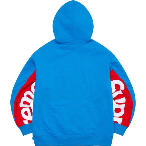 Supreme Cropped Panels Hooded Sweatshirt - Bright Blue