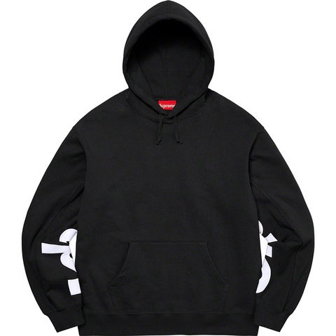Supreme Cropped Panels Hooded Sweatshirt - Black