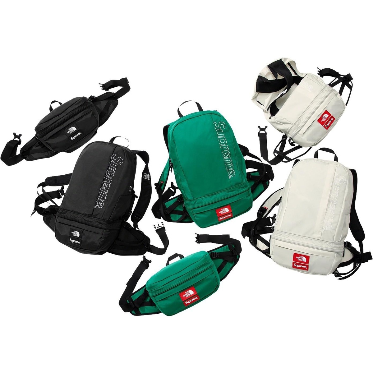 Supreme®/The North Face® Trekking Convertible Backpack + Waist Bag