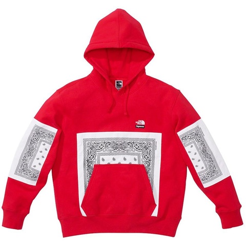 Supreme®/The North Face® Bandana Hooded Sweatshirt - Supreme