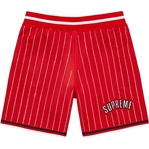 Rhinestone Stripe Basketball Short - Supreme