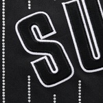 Supreme Rhinestone Stripe Baseball Jersey (SS22) - Black