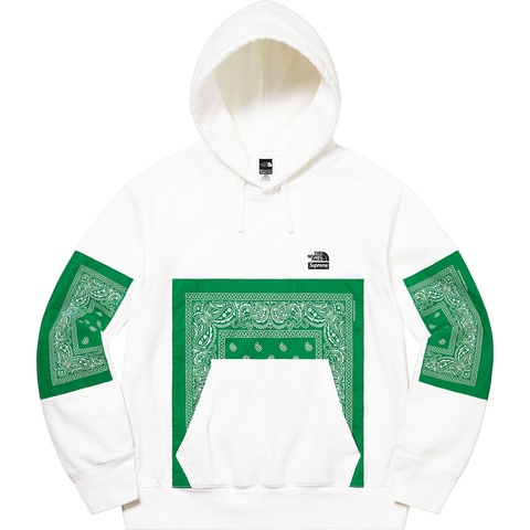 Supreme Supreme®/The North Face® Bandana Hooded Sweatshirt - White