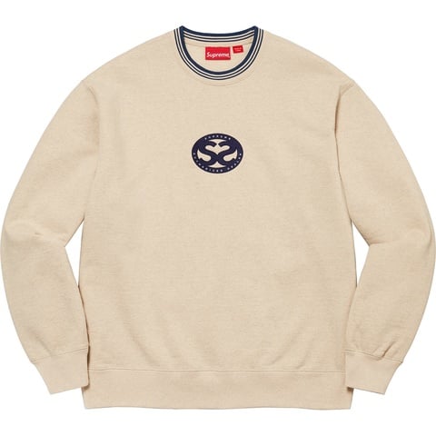 Supreme Double S Crewneck - Heather Oatmeal