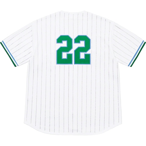 Rhinestone Stripe Baseball Jersey - Supreme