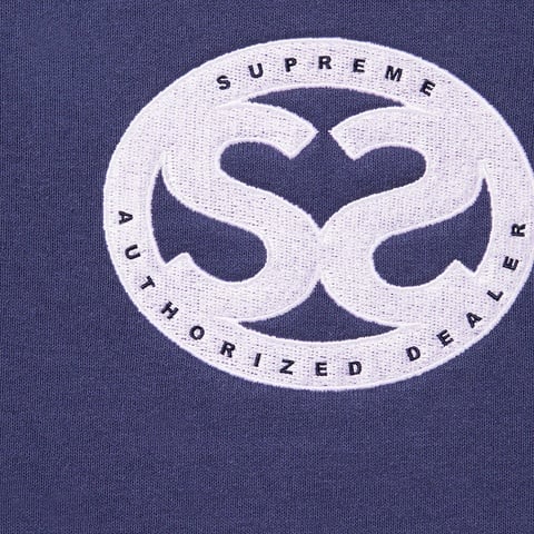 Supreme Double S Crewneck - Washed Navy