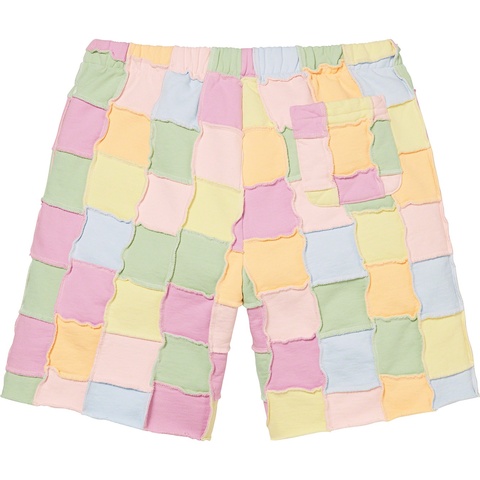 Supreme Reverse Patchwork Sweatshort - Multicolor
