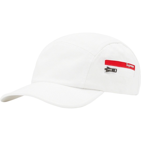Supreme Zip Pocket Camp Cap - White