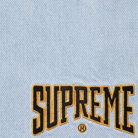 Supreme Cutoff Double Knee Denim Painter Short - Washed Blue