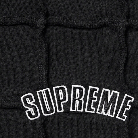 Supreme Reverse Patchwork Sweatshort - Black