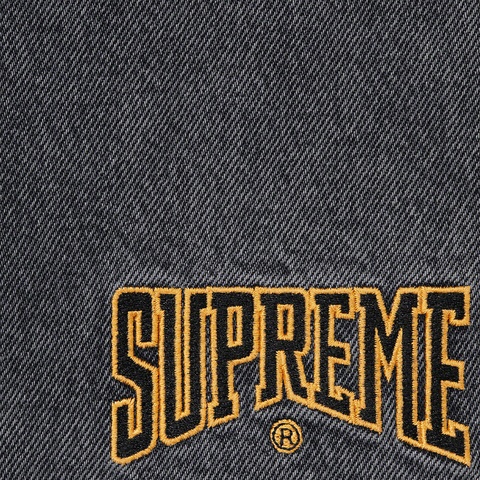 Supreme Cutoff Double Knee Denim Painter Short - Black