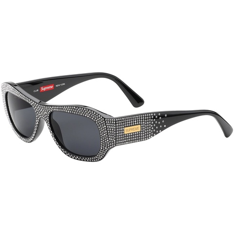 Supreme Club Sunglasses (Crystal) - blackdiamondsun