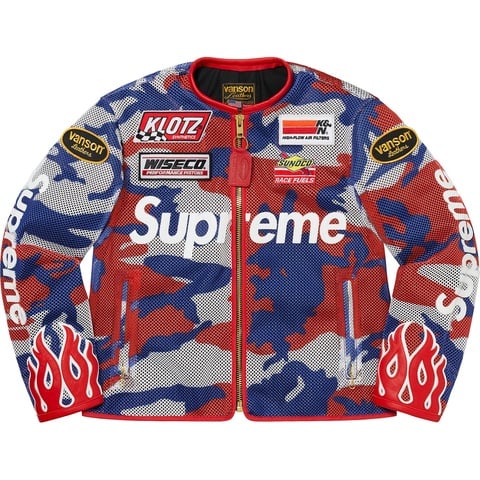 Supreme Supreme®/Vanson Leathers® Cordura® Mesh Jacket - Red Camo