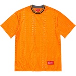 Supreme Perforated Stripe Warm Up Top (SS22) - Orange