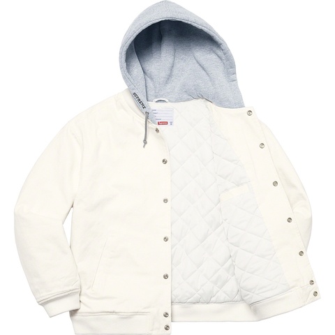 Hooded Twill Varsity Jacket - spring/summer 2022 - Supreme